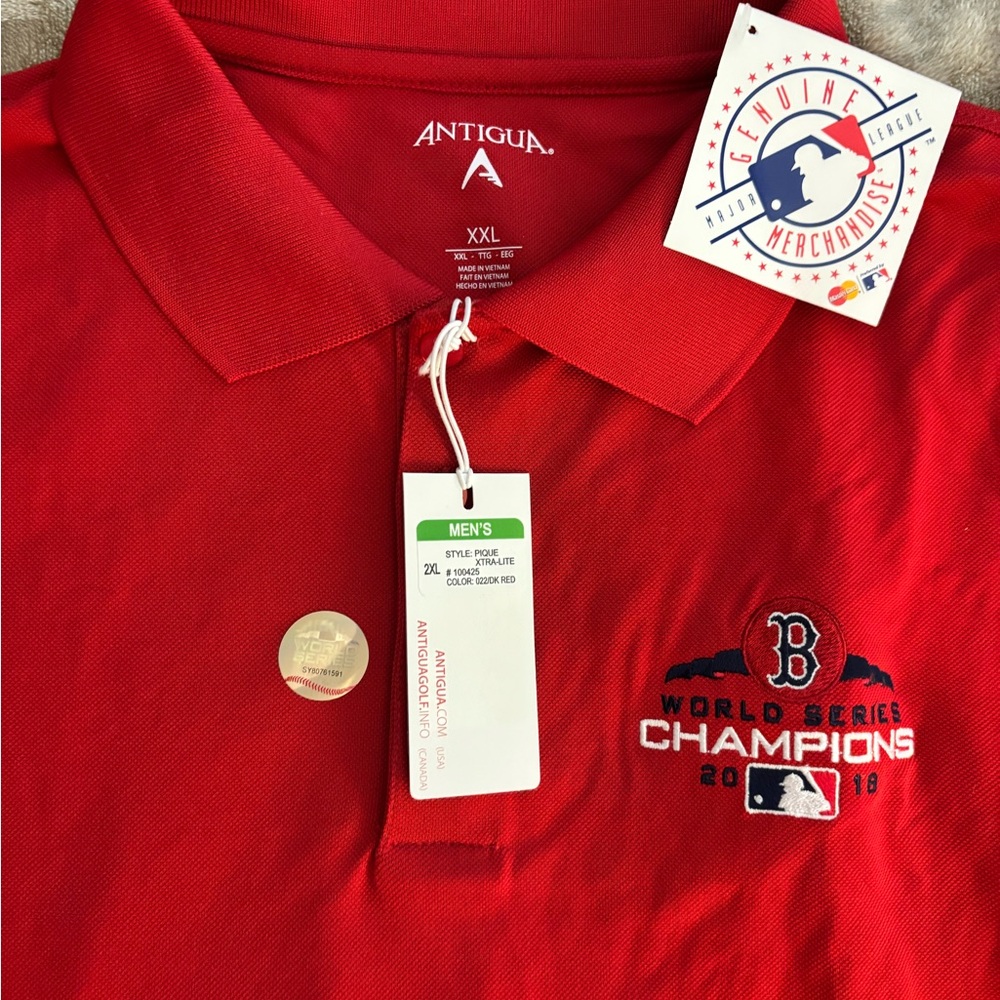 Antigua Red Champions Polo- XXL